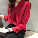 women chiffon blouse shirt long sleeve women shirts fashion womens tops and blouses 2019 3XL 4XL plus size women tops 1681 50