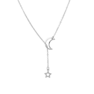 Star & Moon Pendant Necklace