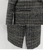 Spring / Autumn Women's Wool Plaid Coat