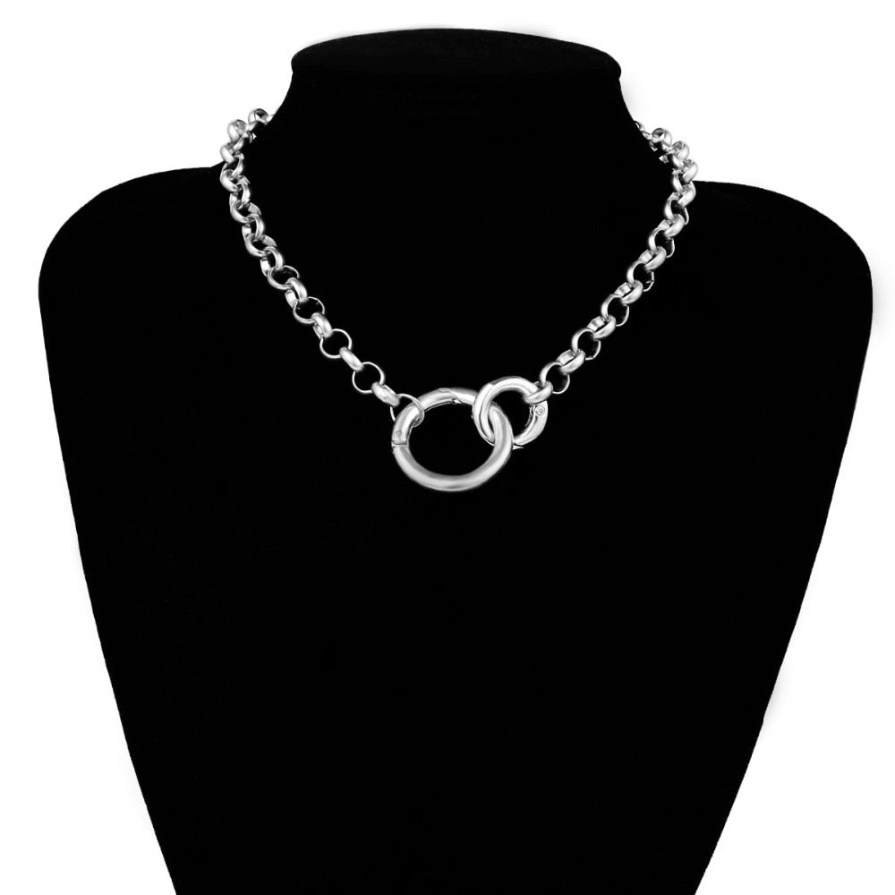 Vintage Punk Curb Chain Necklace