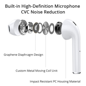 Touch Control Wireless Headphones Bluetooth 5.0
