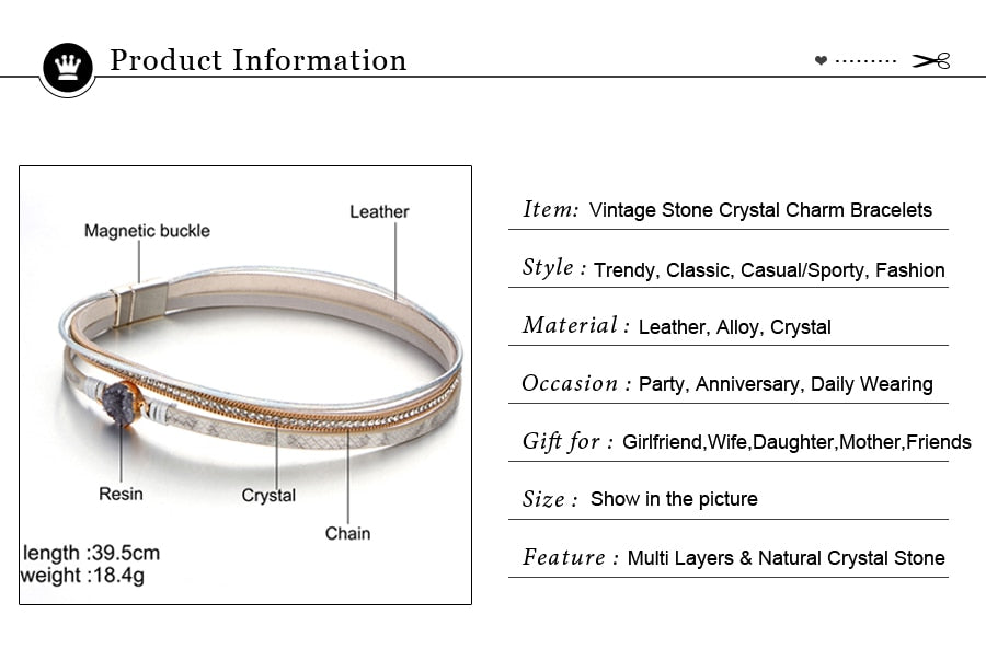 Multilayer Leather Bracelet Bangle