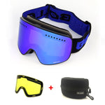 Magnetic Anti-Fog Ski and Snowboard Goggles