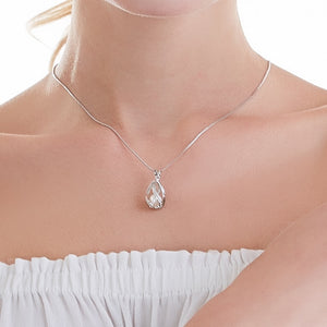 Genuine 100% Natural Freshwater Pearl Necklace in Sterling Silver